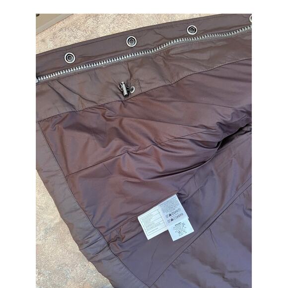 Eddie Bauer Goose Down detachable faux fur collar Puffer vest, brown, women's L - Picture 3 of 10